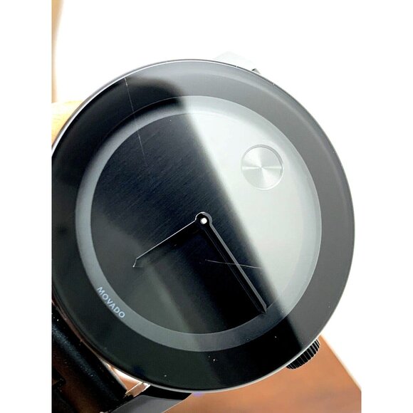 Movado Men's Watch 3600047 Bold Swiss Quartz Black Dial Stainless Steel Rubber - Picture 8 of 14